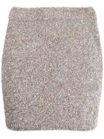 ROTATE Getailleerde midi-rok - Zilver