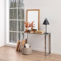 Bendt Glazen Sidetable Lone - chroom