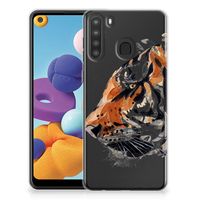 Hoesje maken Samsung Galaxy A21 Watercolor Tiger