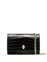 Alexander McQueen pochette à détail tête de mort - Noir - thumbnail