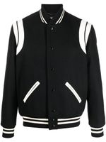 Saint Laurent veste bomber Teddy - Noir - thumbnail