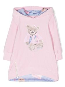 Lapin House robe-sweat à imprimé teddy bear - Rose