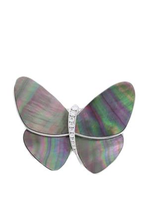 Van Cleef & Arpels broche Envolées Précieuses Papillon en or blanc 18ct ornée de diamants (années 2010) - Argent