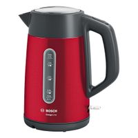 Bosch TWK4P434 DesignLine Waterkoker 1.7L 2400W Rood/Zwart - thumbnail