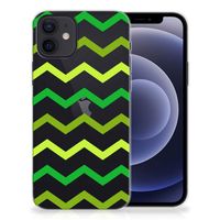 iPhone 12 | 12 Pro (6.1") TPU bumper Zigzag Groen