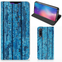 Xiaomi Mi 9 Book Wallet Case Wood Blue - thumbnail