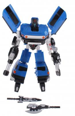 Toi Toys transformation robot busje 26 cm blauw