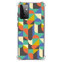 Samsung Galaxy A72 4G/5G Doorzichtige Silicone Hoesje Funky Retro - thumbnail