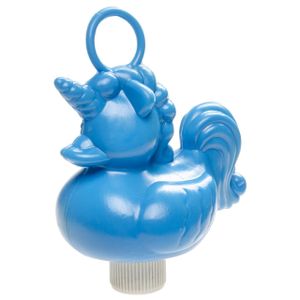 Blauw eenhoorn badeendje badspeelgoed 12 cm   -