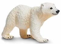 Safari speeldier ijsbeerwelp junior 7 x 4 cm wit