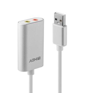 LINDY Audio Converter USB Typ A auf Audio Konverter [USB - Jackplug]