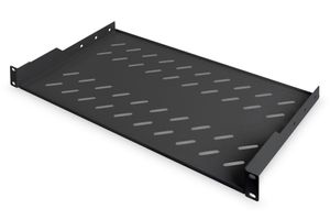 Digitus DN-19 TRAY-1-SW 19 inch Apparaatbodem voor patchkast 1 HE Vast inbouw Geschikt voor kastdiepte: vanaf 450 mm Zwart