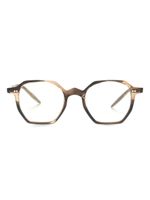 Oliver Peoples lunettes de vue carrées à clips solaires - Or - thumbnail