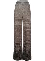 Missoni pantalon droit à rayures - Noir