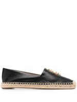 Tory Burch espadrilles à plaque logo - Noir - thumbnail