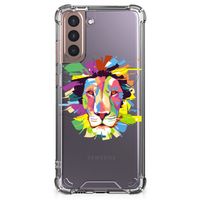 Samsung Galaxy S21 Plus Stevig Bumper Hoesje Lion Color