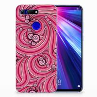 Honor View 20 Hoesje maken Swirl Pink