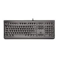 CHERRY KC 1068, EU indeling (QWERTY), gemakkelijk te desinfecteren, waterdicht bedraad toetsenbord, fluisterstille toetsaanslag, Zwart