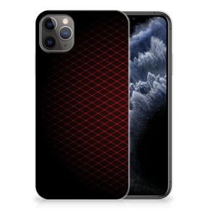 Apple iPhone 11 Pro Max TPU bumper Geruit Rood