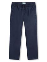 Kenzo Kids pantalon en coton à coupe droite - Bleu