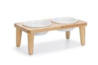 Designed by Lotte Diner set Djeha - hondenvoer bak - hout - 40 x 21 x 14,8