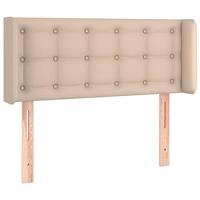 vidaXL Hoofdbord LED 83x16x78/88 cm kunstleer cappuccinokleurig