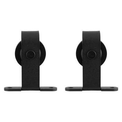 Schuifdeurhanger set Mutka zwart t.b.v. extra