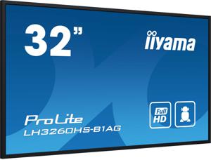 iiyama LH3260HS-B1AG beeldkrant Digitaal A-kaart 80 cm (31.5") LED Wifi 500 cd/m² Full HD Zwart Type processor Android 11 24/7