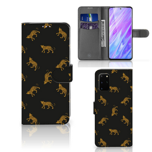 Telefoonhoesje met Pasjes voor Samsung Galaxy S20 Plus Leopards