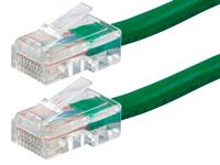 Monoprice ZerobootCat5e Ethernet patchkabel - netwerk internetkabel - RJ45, getranded, 350 Mhz, UTP, puur kale koperdraad, 24AWG, 50 m, groen