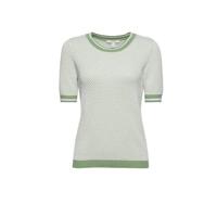 ESPRIT Women Casual gebreide top met biologisch katoen groen