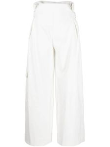 Plan C pantalon à taille haute - Blanc