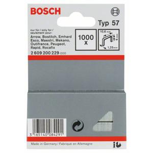 Bosch Accessories 2609200229 Nieten met plat draad Type 57 1000 stuk(s) Afm. (l x b) 6 mm x 10.6 mm