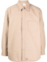 Courrèges chemise boutonné à détail de sangle - Marron