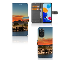 Xiaomi Redmi Note 11/11S Telefoonhoesje met Pasjes Olifanten - thumbnail