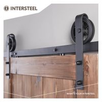 Intersteel Schuifdeursysteem Wheel mat zwart - thumbnail