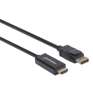 Manhattan 153195 DisplayPort-kabel DisplayPort / HDMI Adapterkabel DisplayPort-stekker, HDMI-A-stekker 1.00 m Zwart