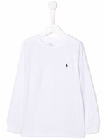 Ralph Lauren Kids t-shirt à logo brodé - Blanc