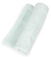 Interbaby wikkeldeken junior 120 x 120 cm katoen mint