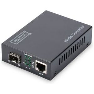 Digitus DN-82211 netwerk media converter 10000 Mbit/s Zwart