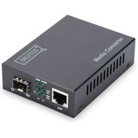 Digitus DN-82211 netwerk media converter 10000 Mbit/s Zwart