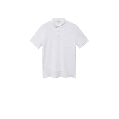 Mango Man regular fit polo wit