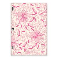 Lenovo Tab 10 | Tab 2 A10-30 Siliconen Hoesje Pink Flowers