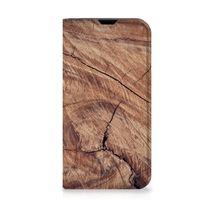 iPhone 13 Mini Book Wallet Case Tree Trunk