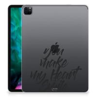 iPad Pro 12.9 (2020) | iPad Pro 12.9 (2021) Back cover met naam Heart Smile