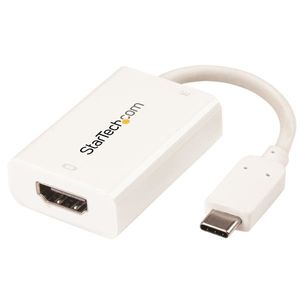 StarTech.com USB-C naar HDMI video adapter met USB Power Delivery 4K 60Hz wit