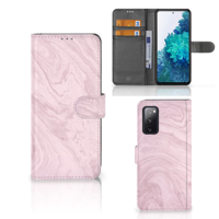 Samsung Galaxy S20 FE Bookcase Marble Pink - Origineel Cadeau Vriendin