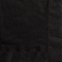 Unique Party 3202 papieren servetten Papier Zwart 20 stuk(s)