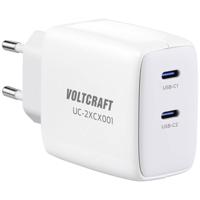 VOLTCRAFT UC-2XCX001 USB-oplader 65 W Binnen Uitgangsstroom (max.) 3.25 A 2 x USB-C GaN - thumbnail