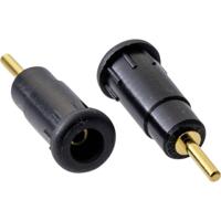 Schnepp BU 2800/SW Veiligheids-labconnector, female Bus, inbouw Stift-Ø: 2 mm Zwart 1 stuk(s)